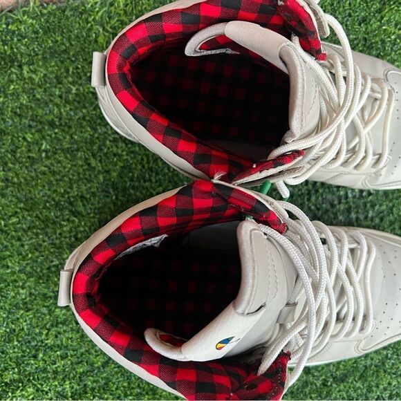 Nike Mens Dunk High Ultra String  Shoes Gray 845055-201 2016 size 8.5 - Picture 4 of 8